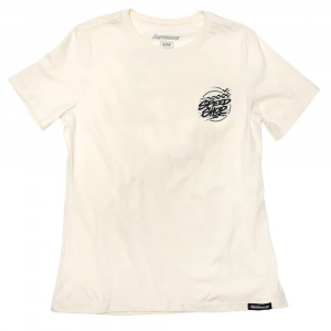 Fasthouse | Women's Burner Ss T-Shirt | Size Small In Natural | 100% Cotton