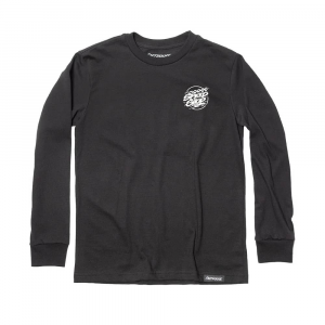 Fasthouse | Youth Burner Ls T-Shirt Men's | Size Medium In Black | 100% Cotton