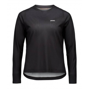 Poc | W's Motion Air L/s Jersey Women's | Size Extra Small In Uranium Black | Polyester