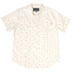 Fasthouse | Retrospect Ss Button Up Men's | Size Large In Chalk | Spandex