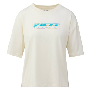 Yeti Cycles | Women's One Liner T-Shirt | Size Extra Large In Butter | 100% Cotton