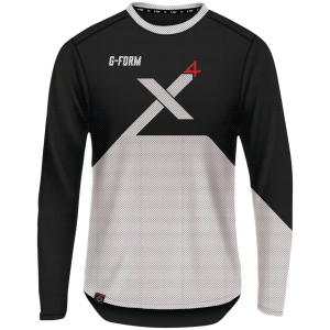 G-Form | Pro-X4 L/s Bike Jersey Men's | Size Medium In White | Spandex/polyester