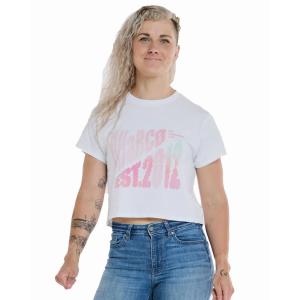 Dharco | Women's Cotton Crop | Size Small In White
