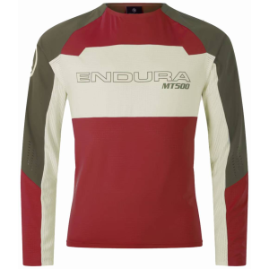 Endura | Mt500 Burner Lite L/s Jersey Men's | Size Extra Large In Brick | Elastane/nylon/polyester