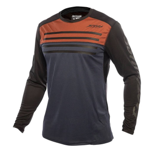 Fasthouse | Youth Alloy Sidewinder Ls Jersey Men's | Size Youth Small In Rust/midnight Navy | Spandex/polyester