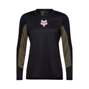 Fox Apparel | W Defend Ls Jersey Park Women's | Size Extra Large In Black