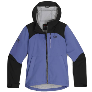 Outdoor Research | Women's Freewheel Stretch Rain Jacket | Size Medium In Galactic/black | Polyester
