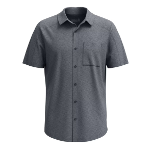 Smartwool | Men's Short Sleeve Button Down | Size Small In Nightfall Blue | Polyester
