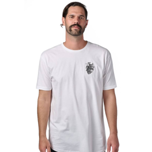 Endura | All Heart Shirtail T-Shirt Men's | Size Medium In White | 100% Cotton