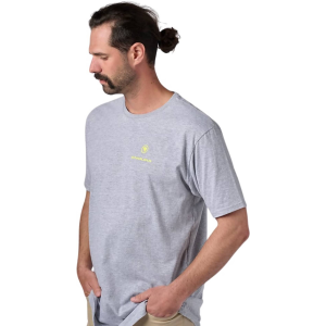 Endura | Vertical Back Logo Shirtail T-Shirt Men's | Size Small In Grey | 100% Cotton
