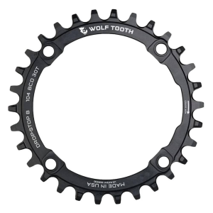 Wolf Tooth Components | 104 Bcd Chainring Raw Silver 32T Drop-Stop B | Aluminum