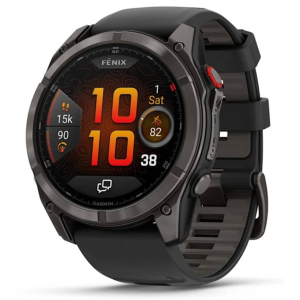 Garmin | Fenix 8 Pro Smartwatch 47Mm, Amoled, Titanium With Graphite In Titanium/graphite