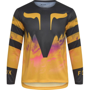 Fox Apparel Fox Apparel | Youth Ranger Long Sleeve Jersey Kairos Men's | Size Youth Medium In Tangerine | Polyester