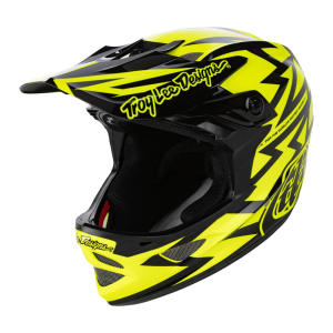 Troy Lee Designs Troy Lee Designs | D3 Fiberlite Helmet No Mips Men's | Size Medium In Atomic Flo Yellow