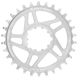 Wolf Tooth Components | Direct Mount Chainring | Raw Silver | Sram Boost 30T Drop-Stop B