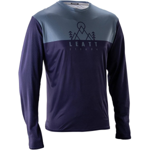Leatt | Jersey Mtb Trail 3.0 Long Sleeve Men's | Size Small In Galaxy Blue