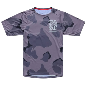 Troy Lee Designs | Skyline Pro Ss Jersey Men's | Size Xx Large In Flow Camo Carbon | 100% Polyester
