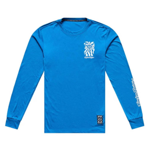 Troy Lee Designs | Skyline Ride Ls Jersey Men's | Size Small In Glow Blue