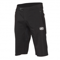 100% | Hydromatic Men's Mtb Shorts | Size 30 In Black | Polyester/elastane