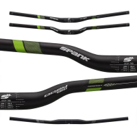 Spank | Oozy 780 Vibrocore Handlebar | Black/green | 15Mm Rise, 31.8Mm Clamp | Aluminum