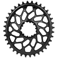 Absoluteblack | Sram Dm Cx 1X Oval Chainring | Black | 42 Tooth, Direct Mount | Aluminum
