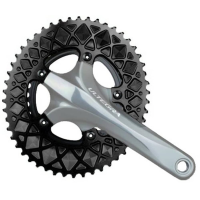 Absoluteblack | Prem. 2X 5-Bolt Oval Ring | Black | 34 Tooth, 5X110Bcd | Aluminum