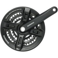 Shimano | Altus Fc-M311 Crankset W/guard | Black | 175Mm, 22X32X42T | Aluminum