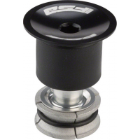 Fsa | Compressor Sl Expander Plug With Cap | Black | 1-1/8", Alloy, For Carbon Steerer