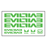 Evil | Frame Decal Kit Green