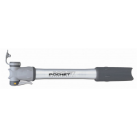 Topeak | Pocket Rocket Pump | Silver |Blk, 160 Psi, 220Mm, Aluminium