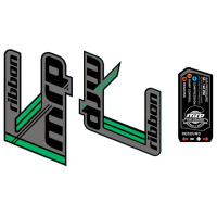 Mrp | Ribbon Fork Decal Set | Golf Green | 6-Decal Set