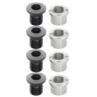 Shimano | Chainring Bolts | Silver | 9Mm, Double, Set/4
