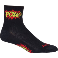 Sock Guy | Boom Pow Cycling Socks Men's | Size Small/medium In Black | Nylon