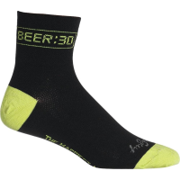 Sock Guy | Beer:30 Cycling Socks Men's | Size Small/medium In Black | Nylon