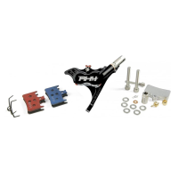 Hope Technology | Rx4+ Flatmount Shimano Brake Caliper 20Mm Rise | Black | Front Caliper