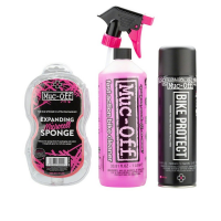 Muc-Off | Bicycle Duo Pack With Sponge Nano-Tech Bike Cleaner, Bike Protect, & Sponge