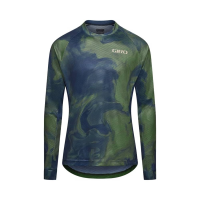 Giro | Men's Roust Jersey Ls | Size Small In Hedge Green | 100% Polyester