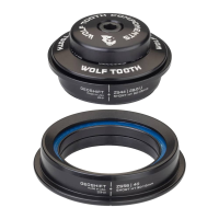Wolf Tooth Components | Zs44/zs56 Geoshift Performance Angle Headset | Black | Zs44/zs56, Short, 1 Degree