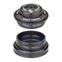 Wolf Tooth Components | Zs44/ec49 Geoshift Performance Angle Headset | Black | Zs44/ec49, Long