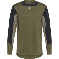 Fox Apparel | Defend Ls Jersey Men's | Size Large In Olive Green | Polyester
