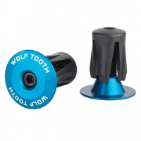 Wolf Tooth Components | Alloy Bar End Plugs Black | Aluminum