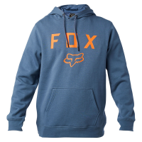 Fox Apparel | Legacy Moth Pullover Fleece Hoodie Men's | Size Medium in Blue Steel
