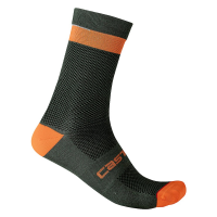 Castelli | Alpha 18 Sock Men's | Size Small/Medium in Black/Dark Gray