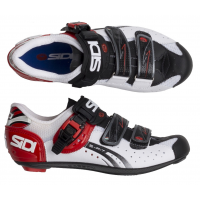 Sidi | Genius 7 Carbon Road Bike Shoes Men's | Size 43.5 in White/Red/Black
