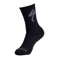 Specialized | Merino Midweight Tall Logo Sock Men's | Size Medium In Black
