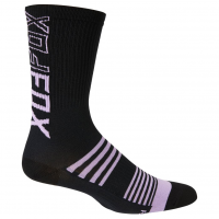 Fox Apparel | 8" Women's Socks in Black/Lavender