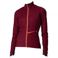 Castelli | Go Women's Jacket | Size Extra Small in Military Green/Fiery Red/Saffron