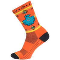 Sock Guy | Thunderbird Crew Socks Men's | Size Small/Medium in Orange/Blue/Black