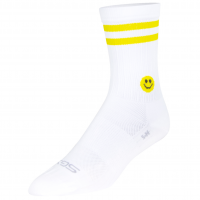 Sock Guy | SGX 6" Smiley Socks Smiley, Large/X-Large Men's | Size Large/Extra Large in White/Yellow