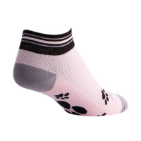 Sock Guy | Paws Socks Women's | Size Small/Medium in Grey/Pink